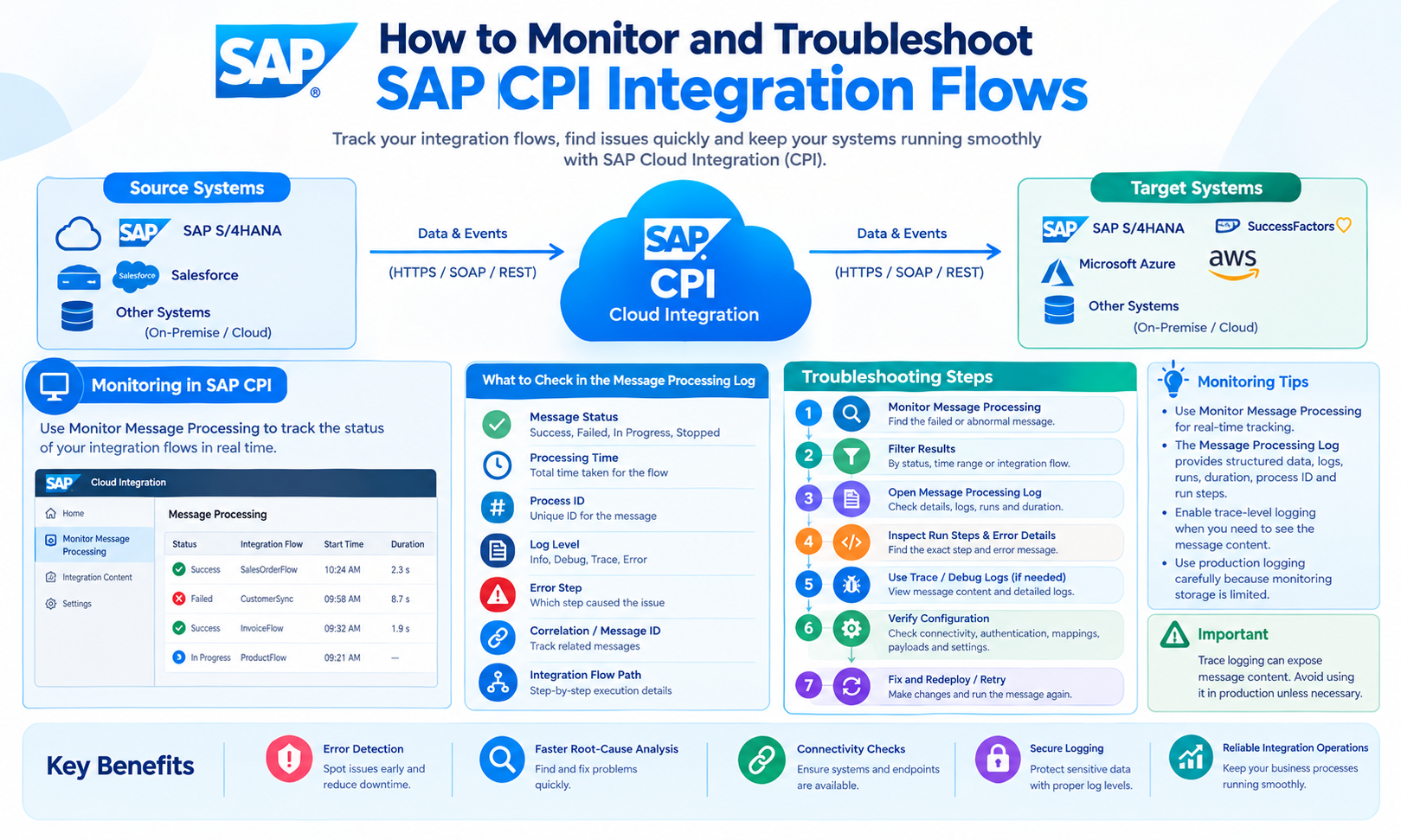 How to Monitor and Troubleshoot SAP CPI Integration Flows